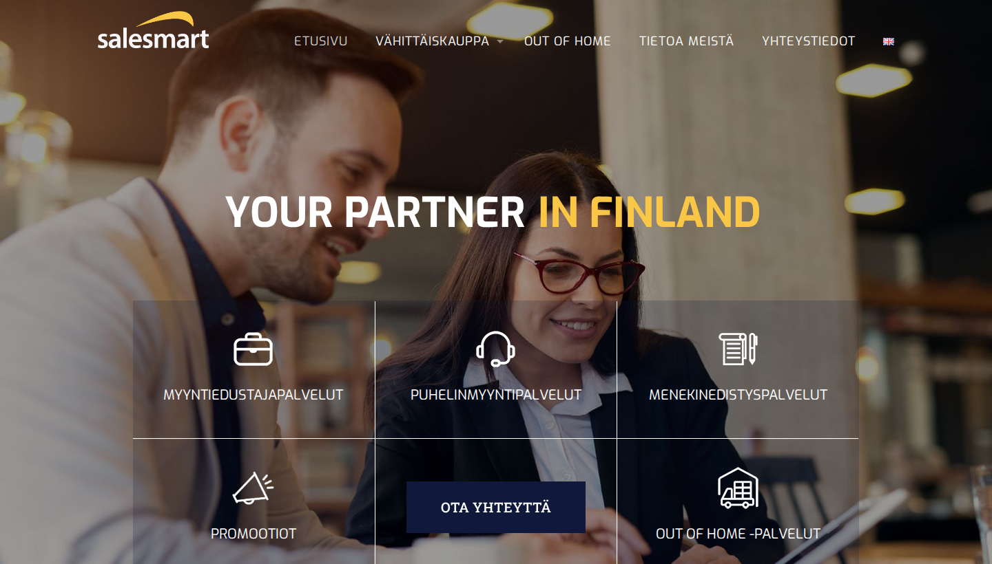 Salesmart homepage screenshot