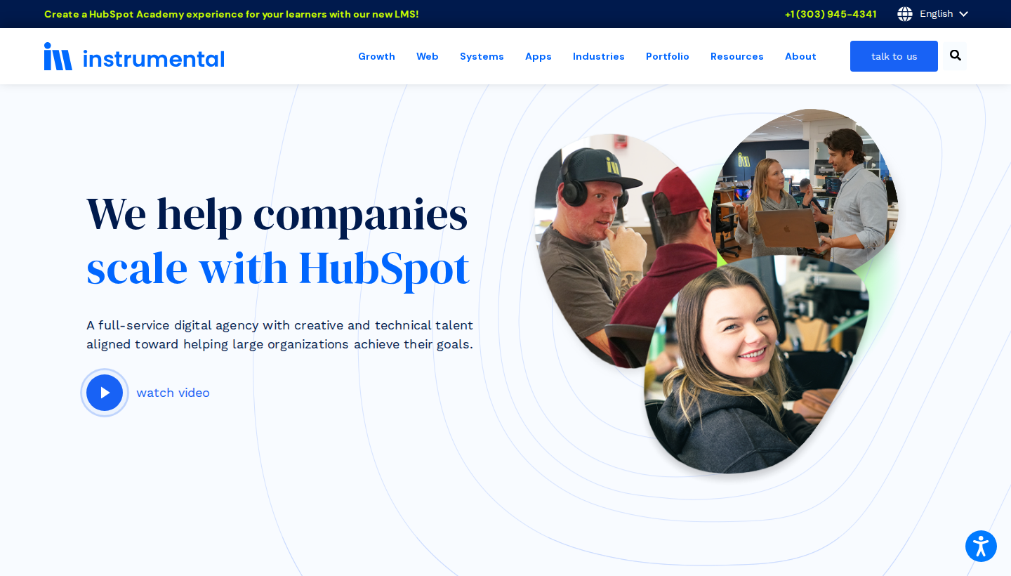Instrumental Group homepage screenshot