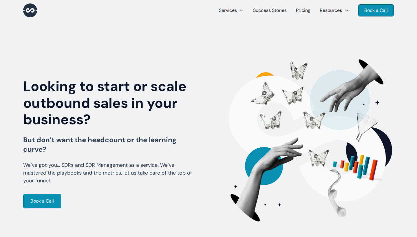 Sales Science homepage screenshot