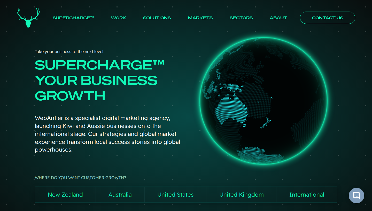 Web Antler homepage screenshot