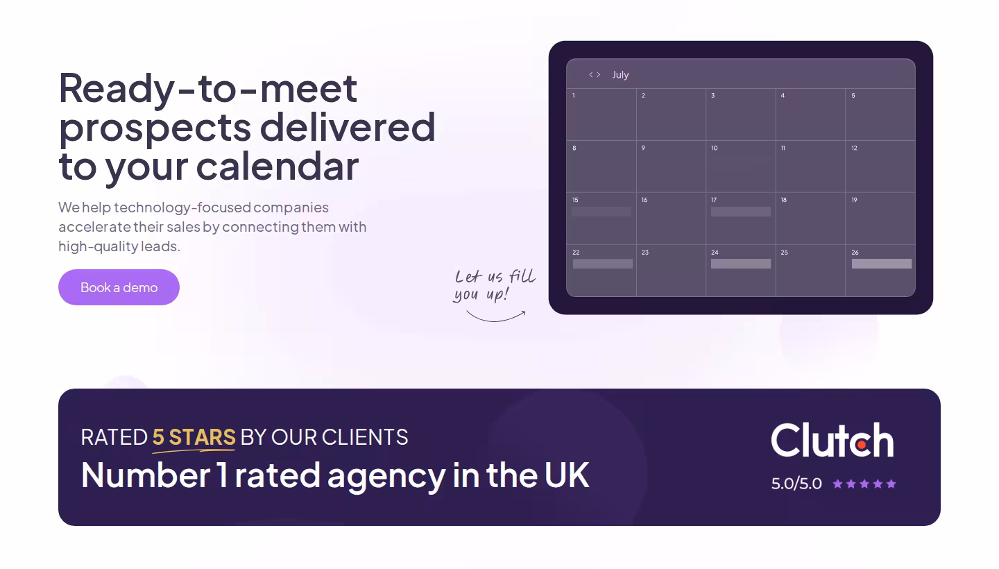 Lead Gen Department homepage screenshot