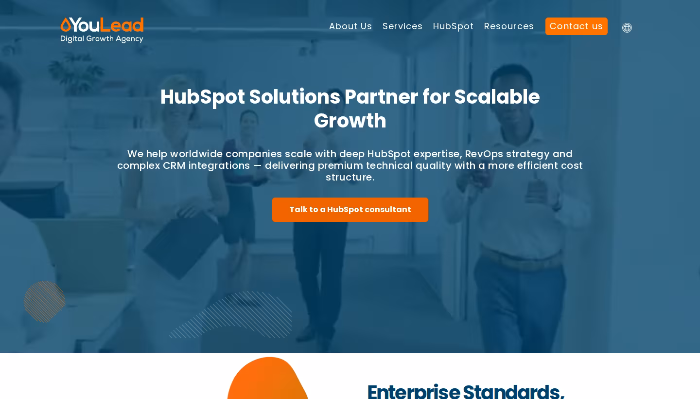 YouLead homepage screenshot