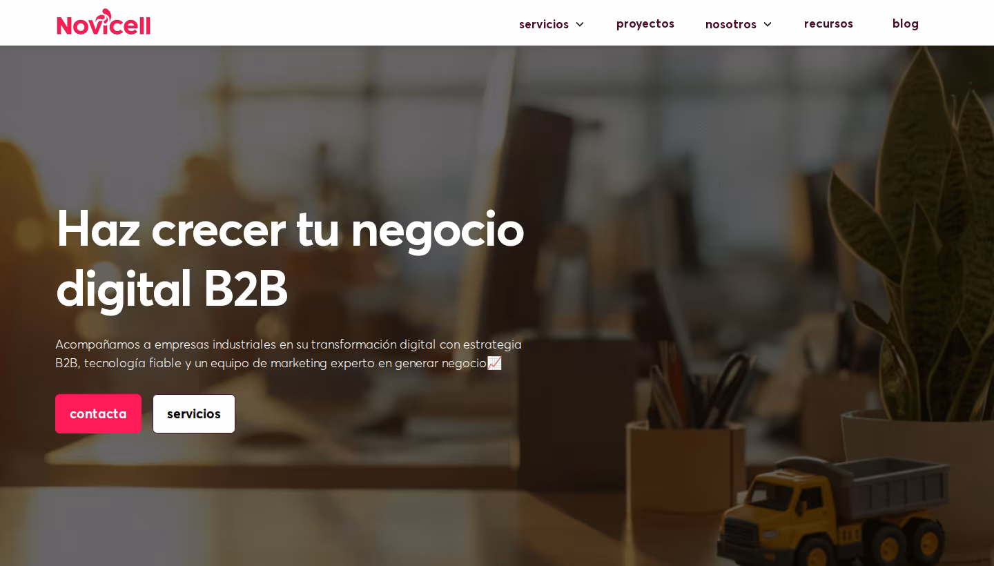 Novicell homepage screenshot