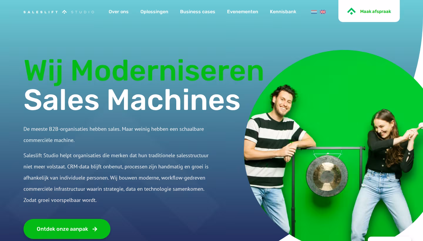 Saleslift Studio homepage screenshot