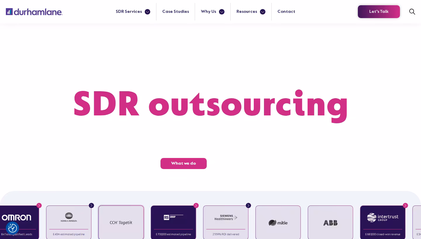 Durhamlane homepage screenshot