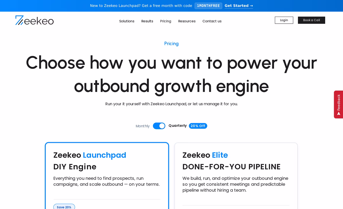 Typing zopto.com now loads the Zeekeo pricing page for a done-for-you agency