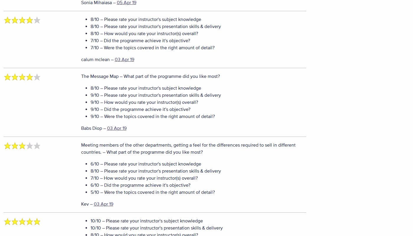 Lower scoring durhamlane reviews on CustomerSure showing ratings of 5, 6 and 7 out of 10 from named reviewers