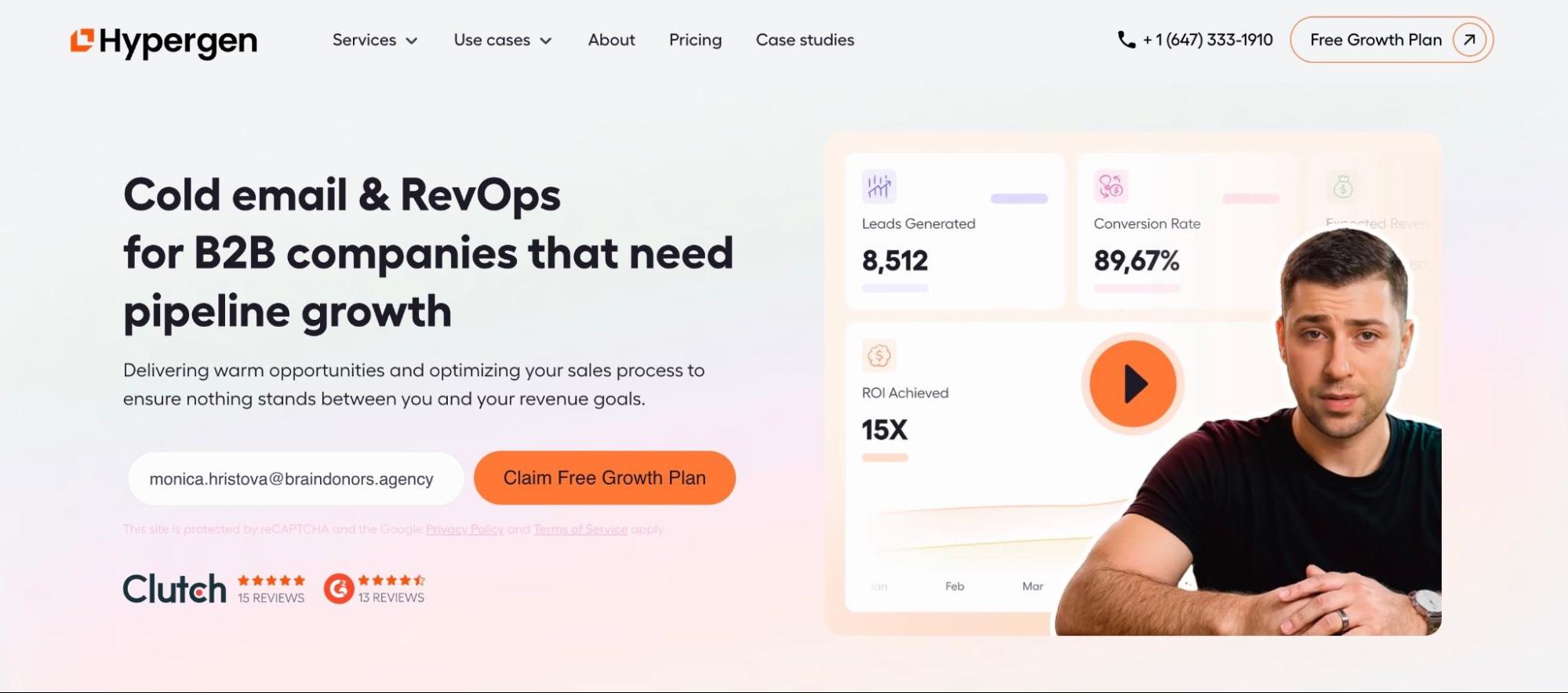 Hypergen homepage screenshot