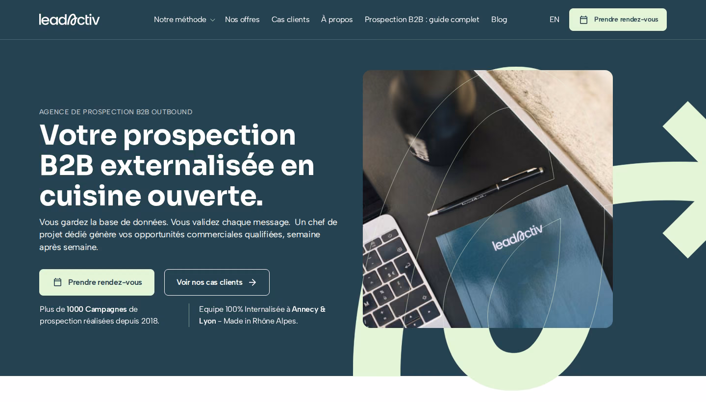 LeadActiv homepage screenshot
