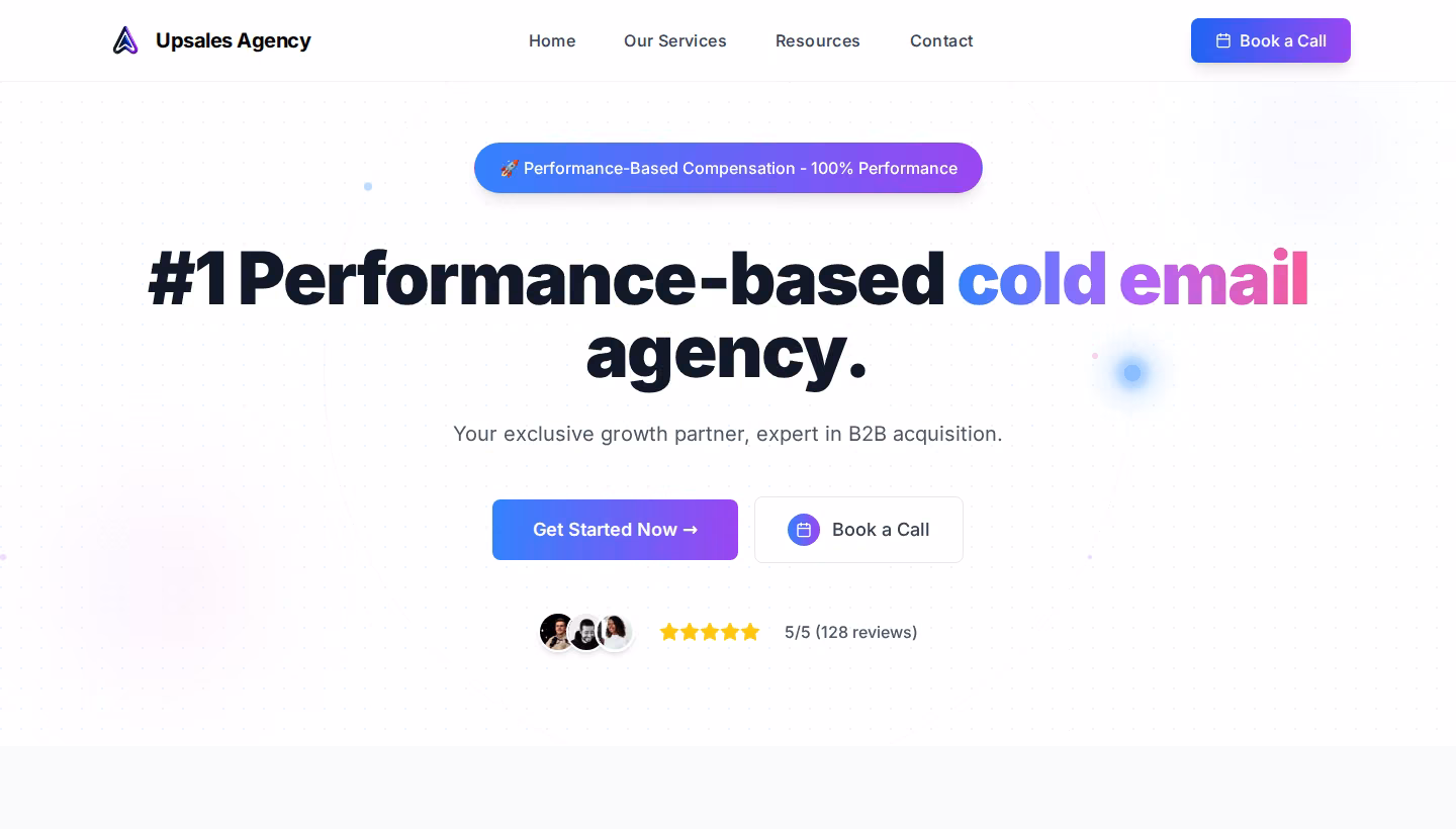 Upsales Agency homepage screenshot
