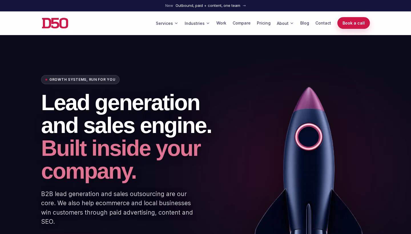 Division50 homepage screenshot