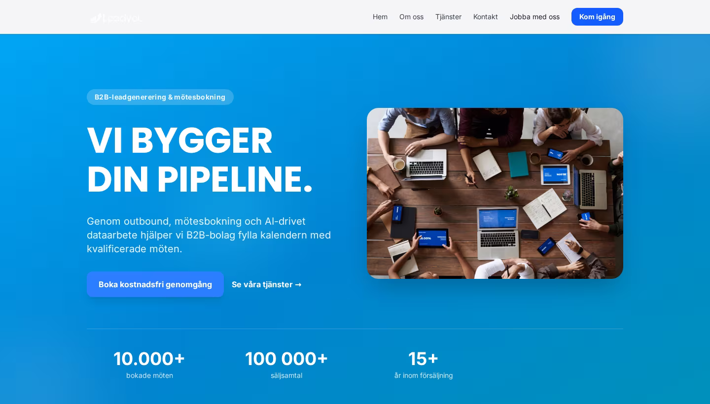 Leadyou homepage screenshot