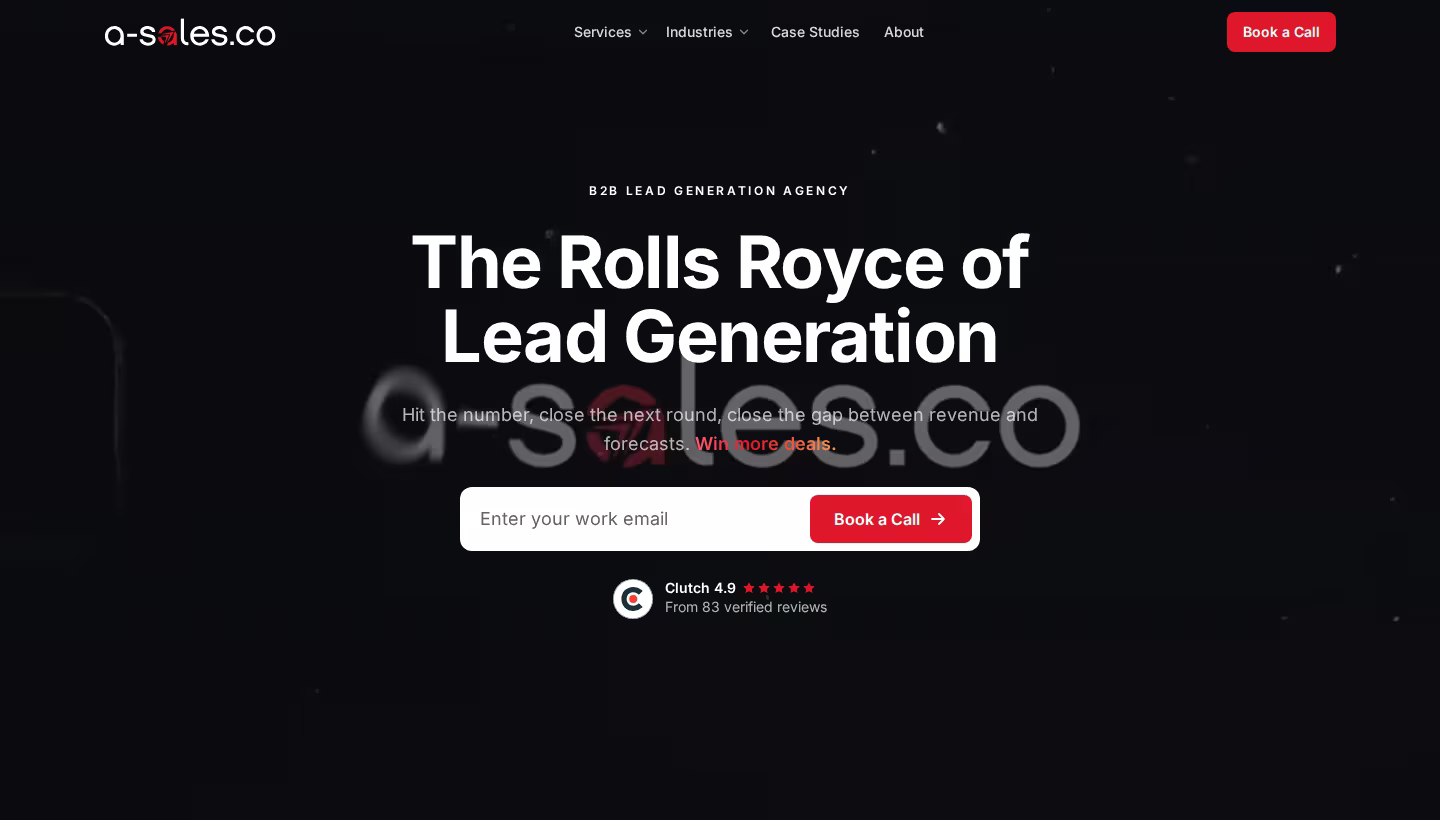 A-Sales homepage screenshot