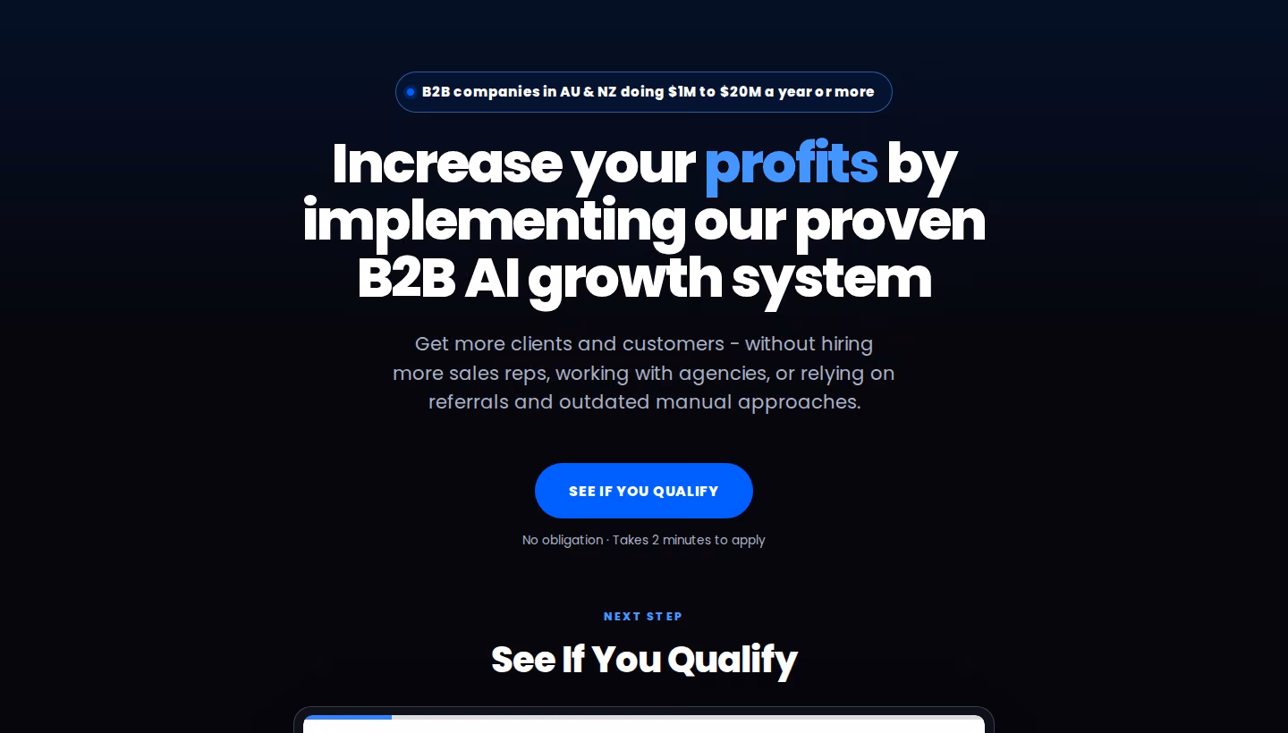 Avorius Partners homepage screenshot