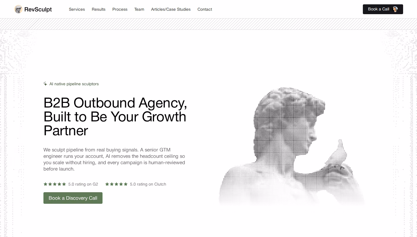 RevSculpt homepage screenshot