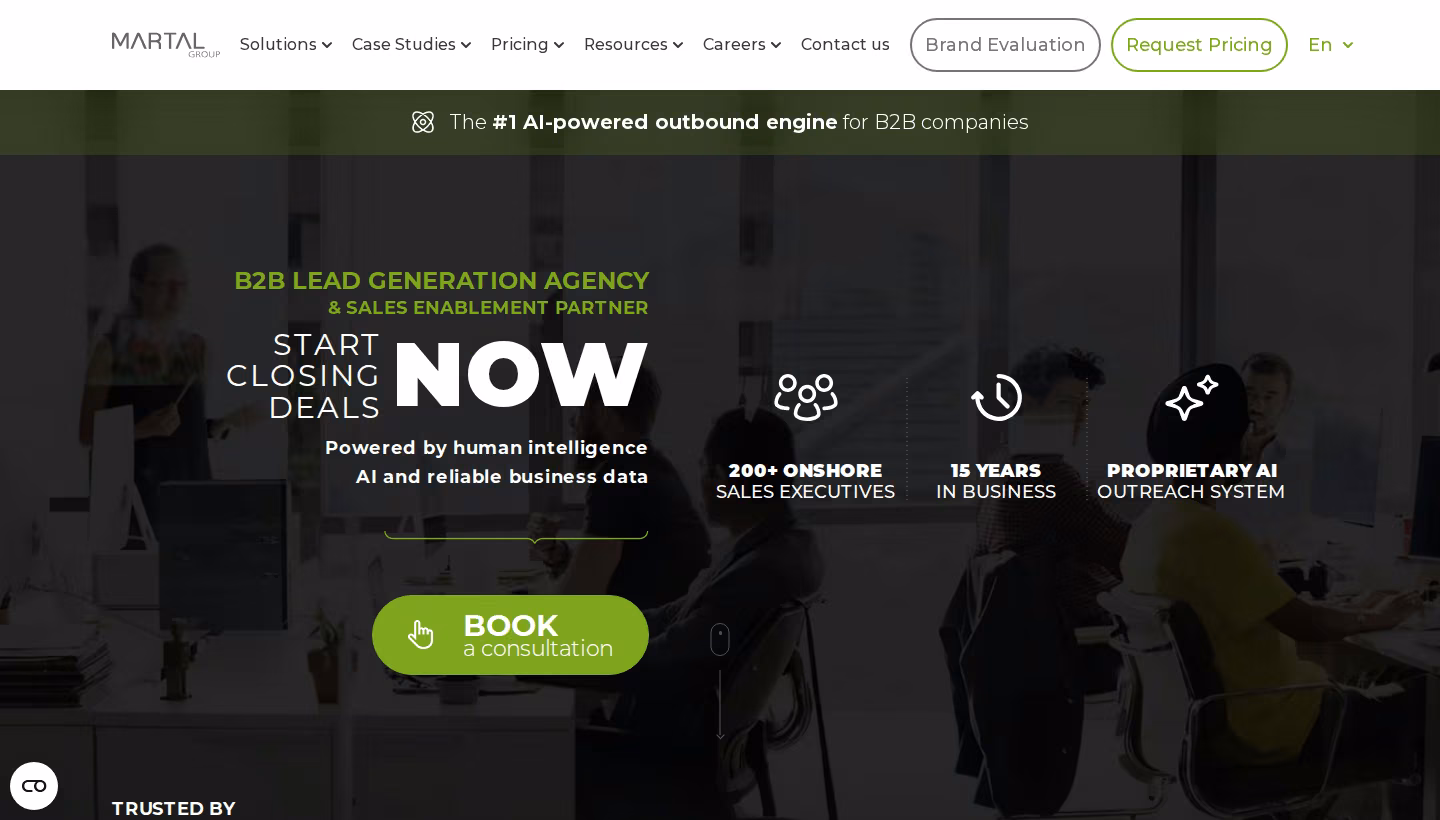 Martal Group homepage screenshot