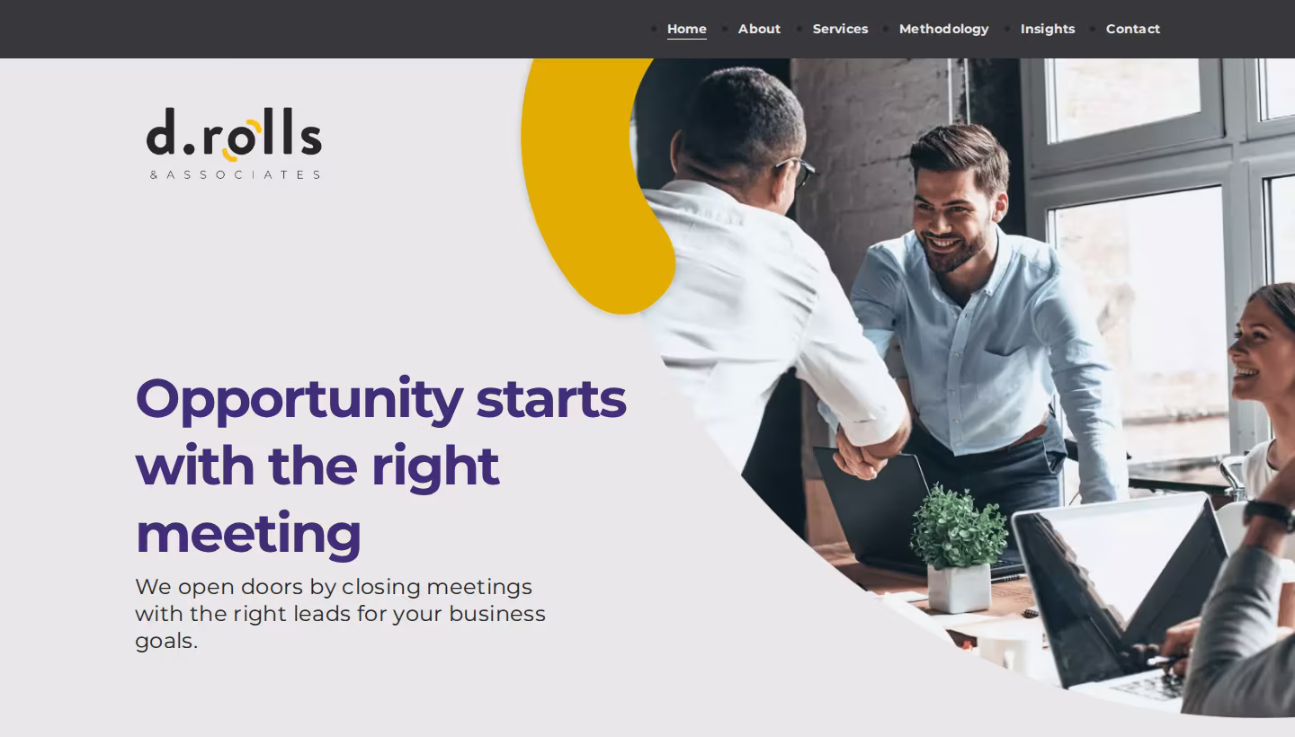 DRolls & Associates homepage screenshot