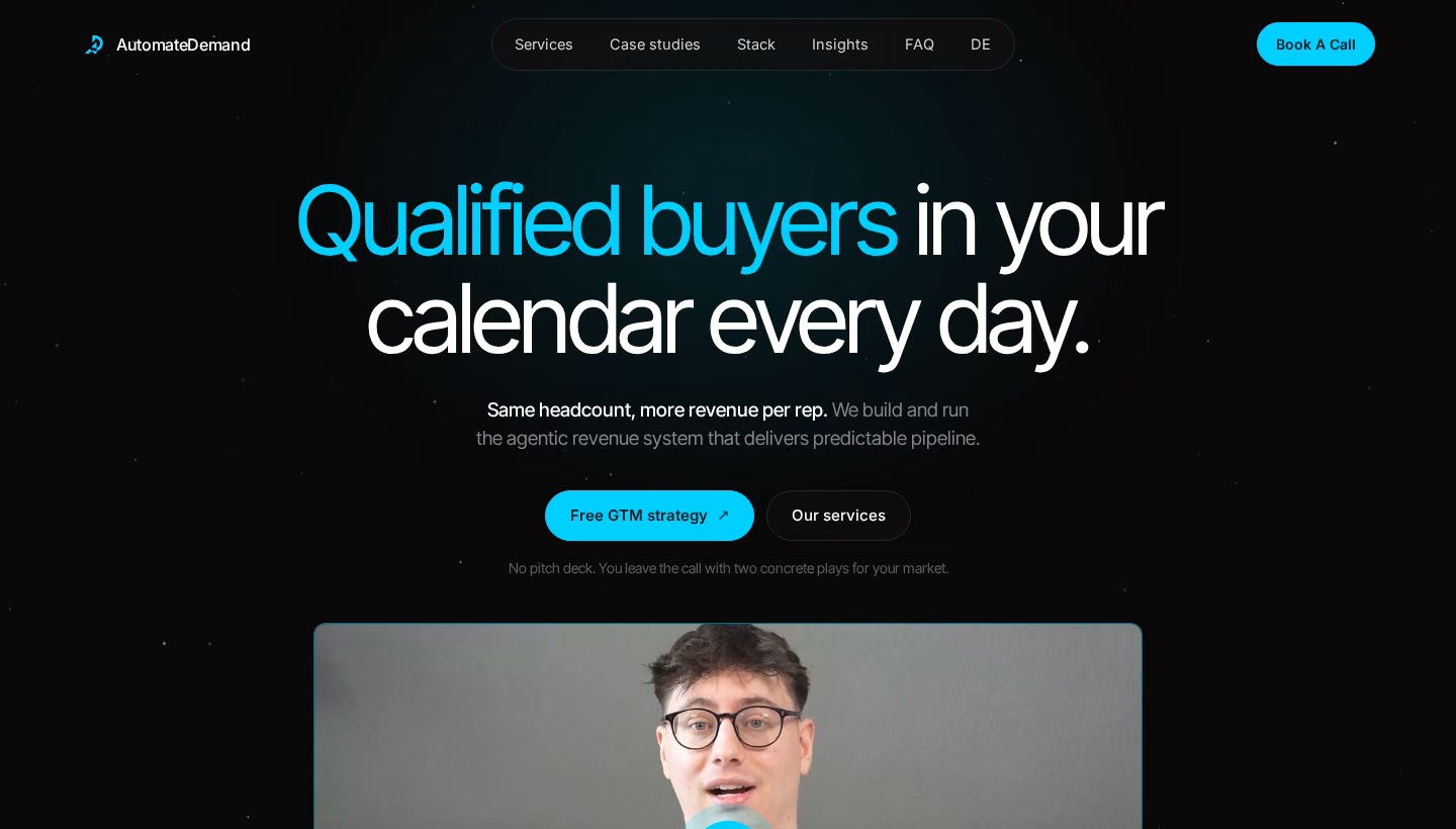 AutomateDemand homepage screenshot