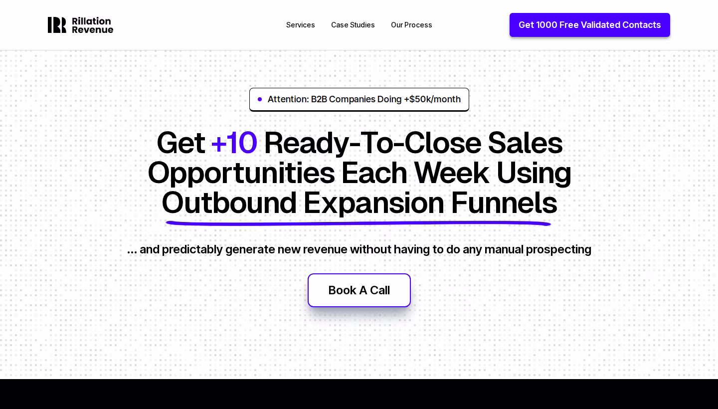 Rillation Revenue homepage screenshot