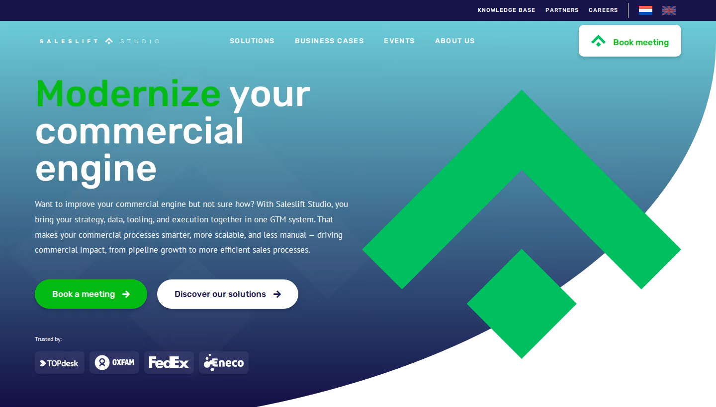 Saleslift Studio homepage screenshot