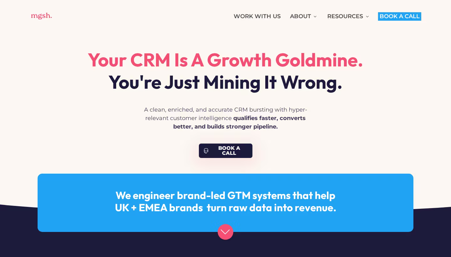 mgsh. homepage screenshot