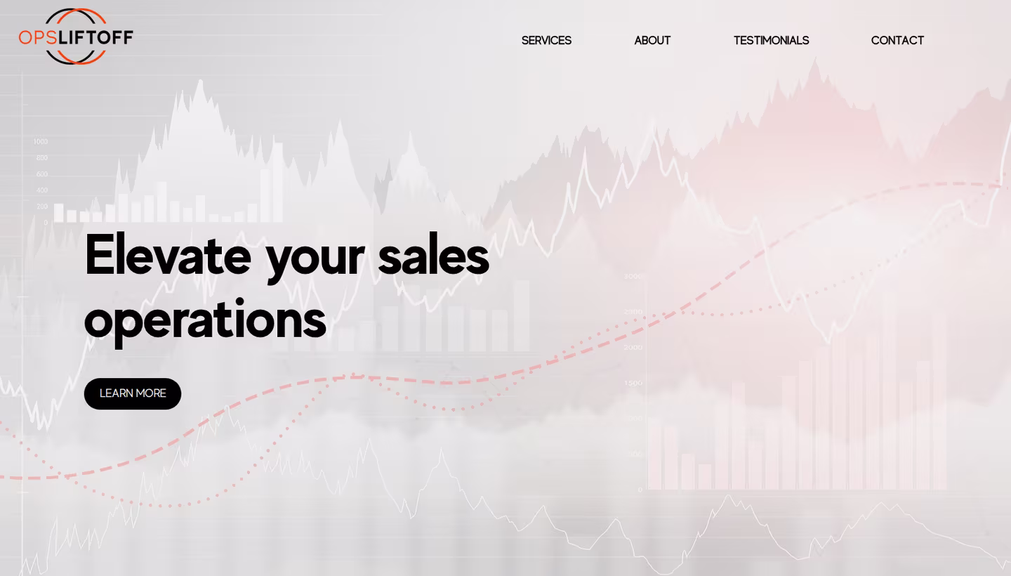 OpsLiftOff homepage screenshot