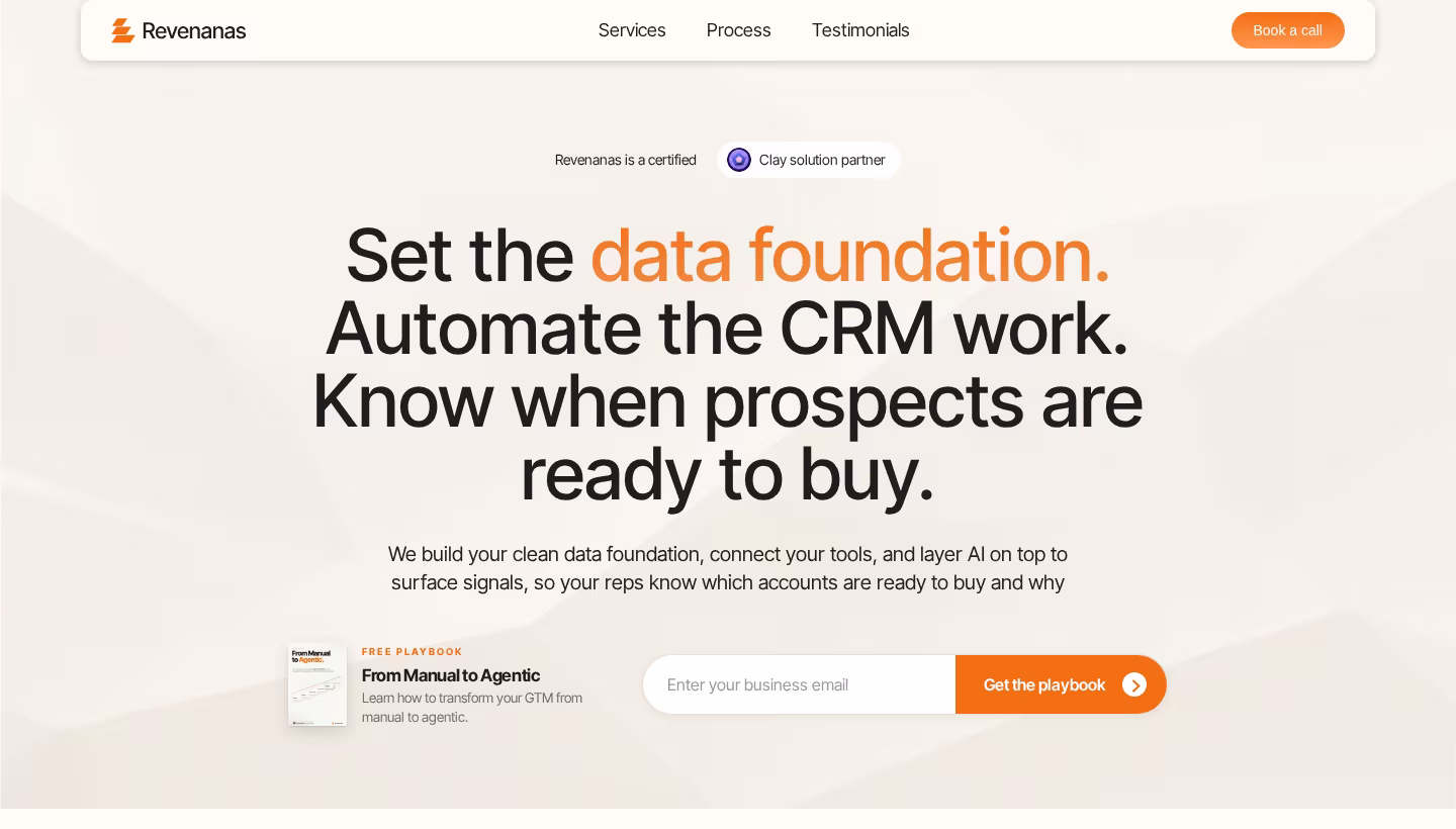 Revenanas homepage screenshot