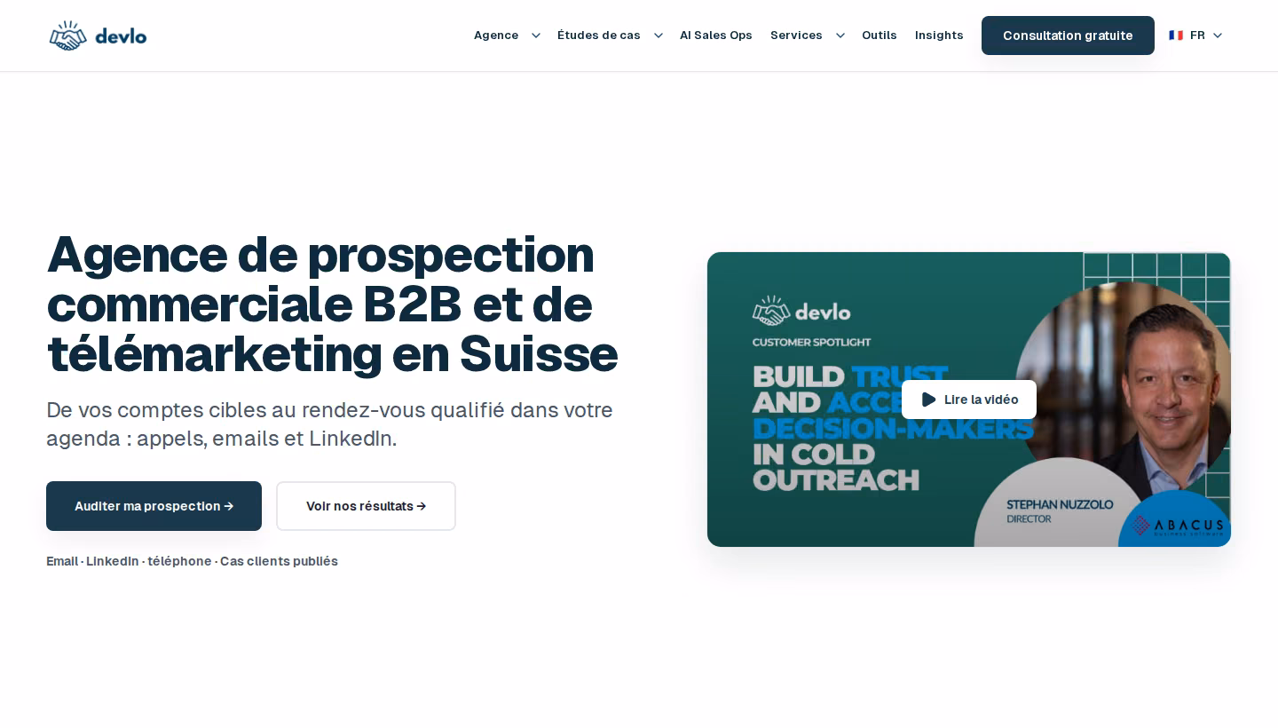 devlo homepage screenshot