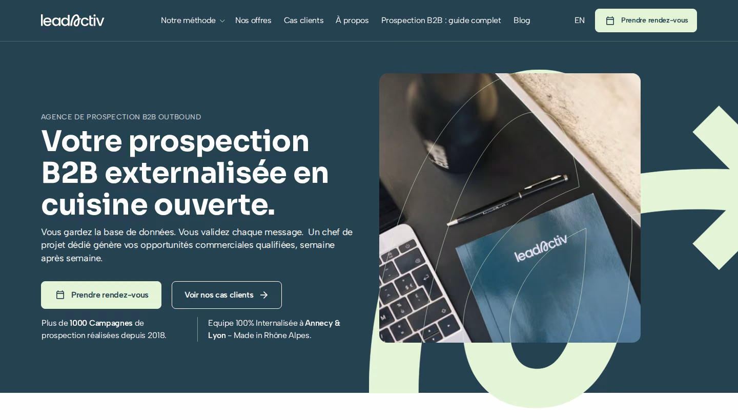 LeadActiv homepage screenshot