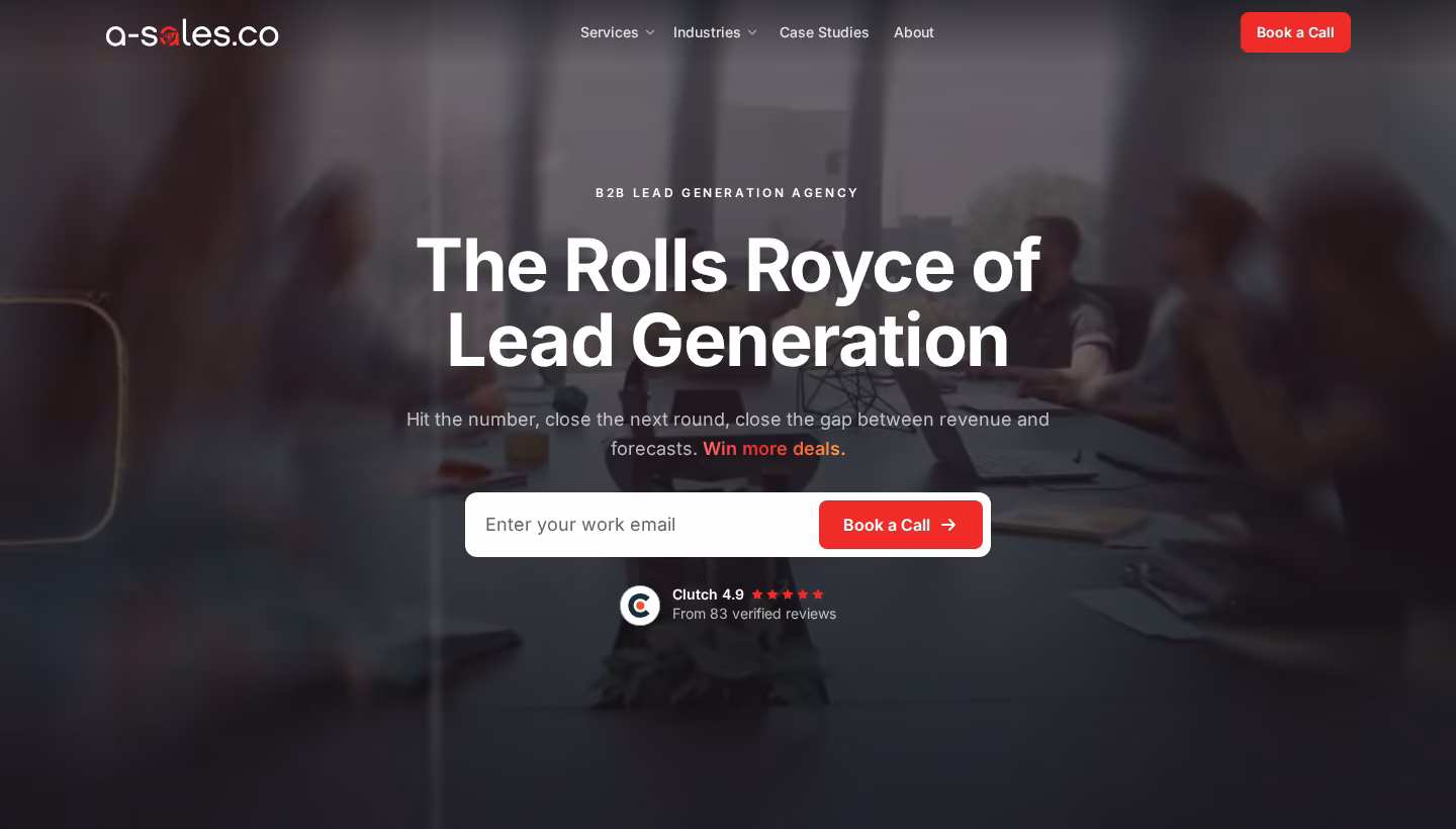 A-Sales homepage screenshot