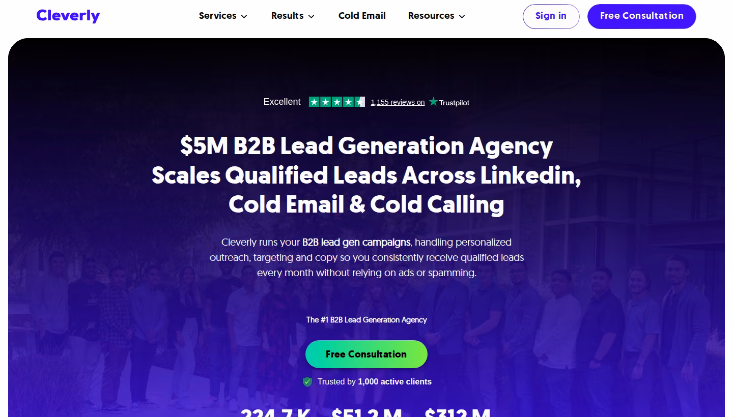 Cleverly homepage screenshot