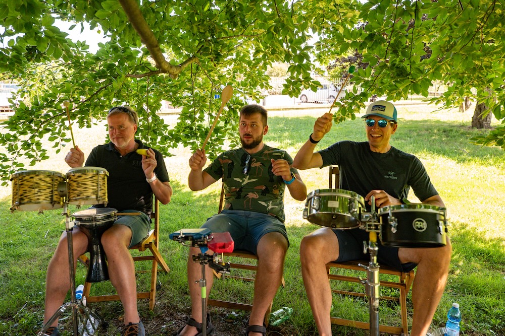 People having dinner at Tri Šešira in Belgrade