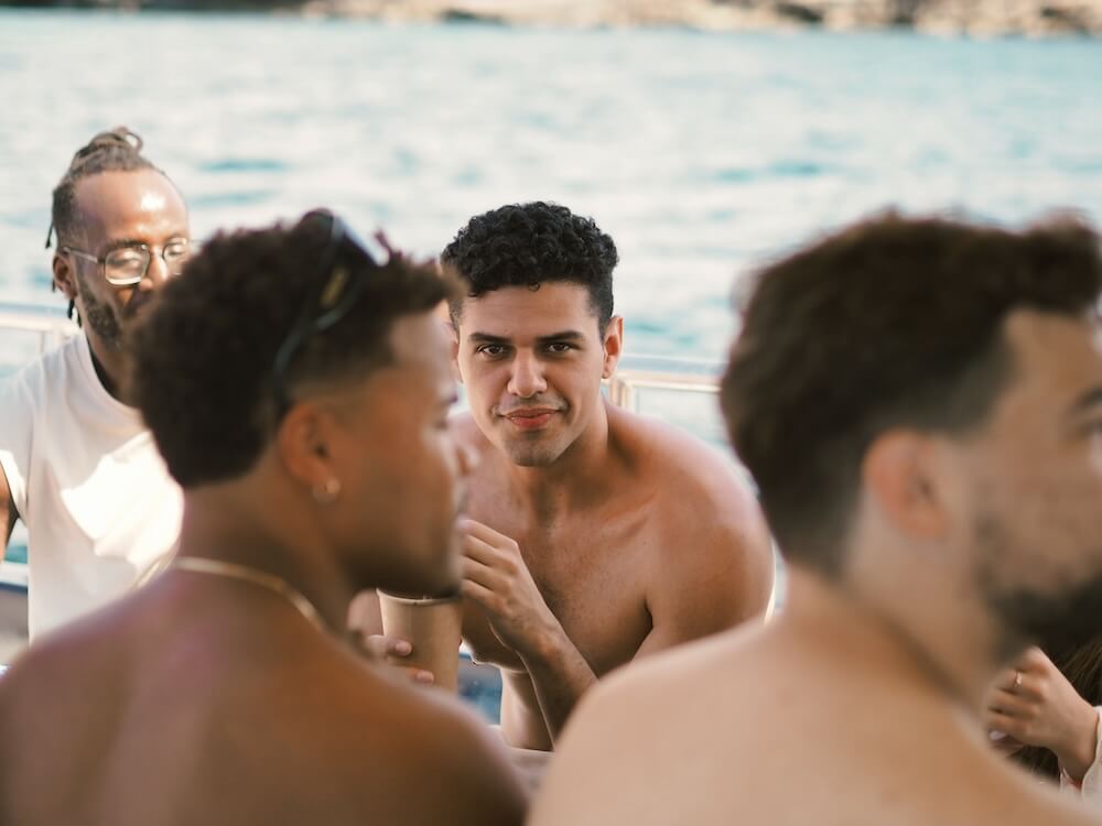 Woman playing a game