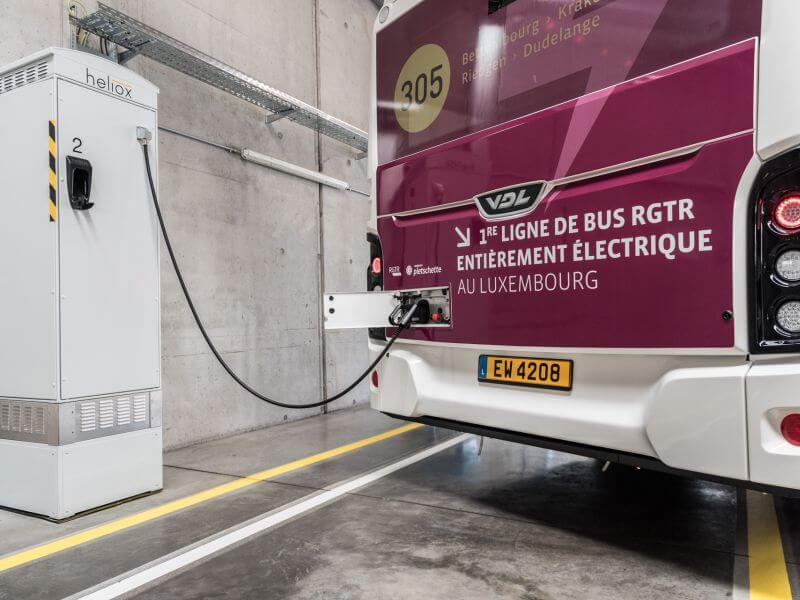 Different Electric Buses, One Rapid Charging System by Heliox