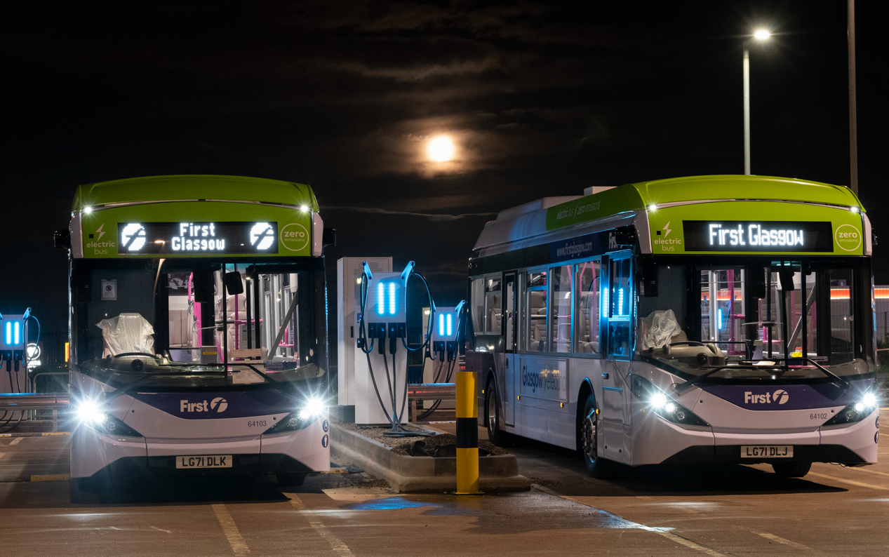First Bus Celebrates Completion Of Uk’s Largest Ev Charging Hub In Glasgow