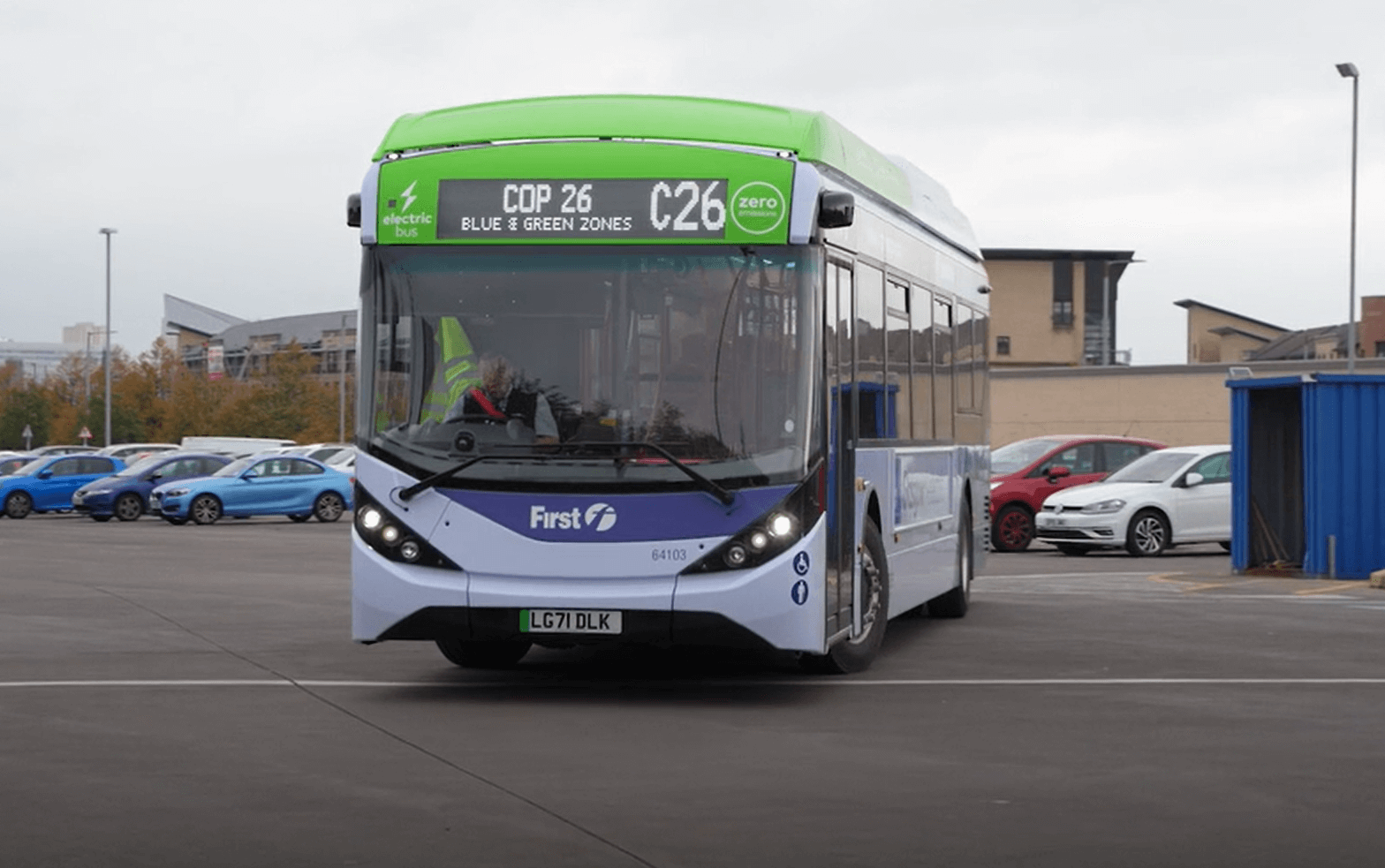 Heliox & First Bus Transport Delegates to COP 26