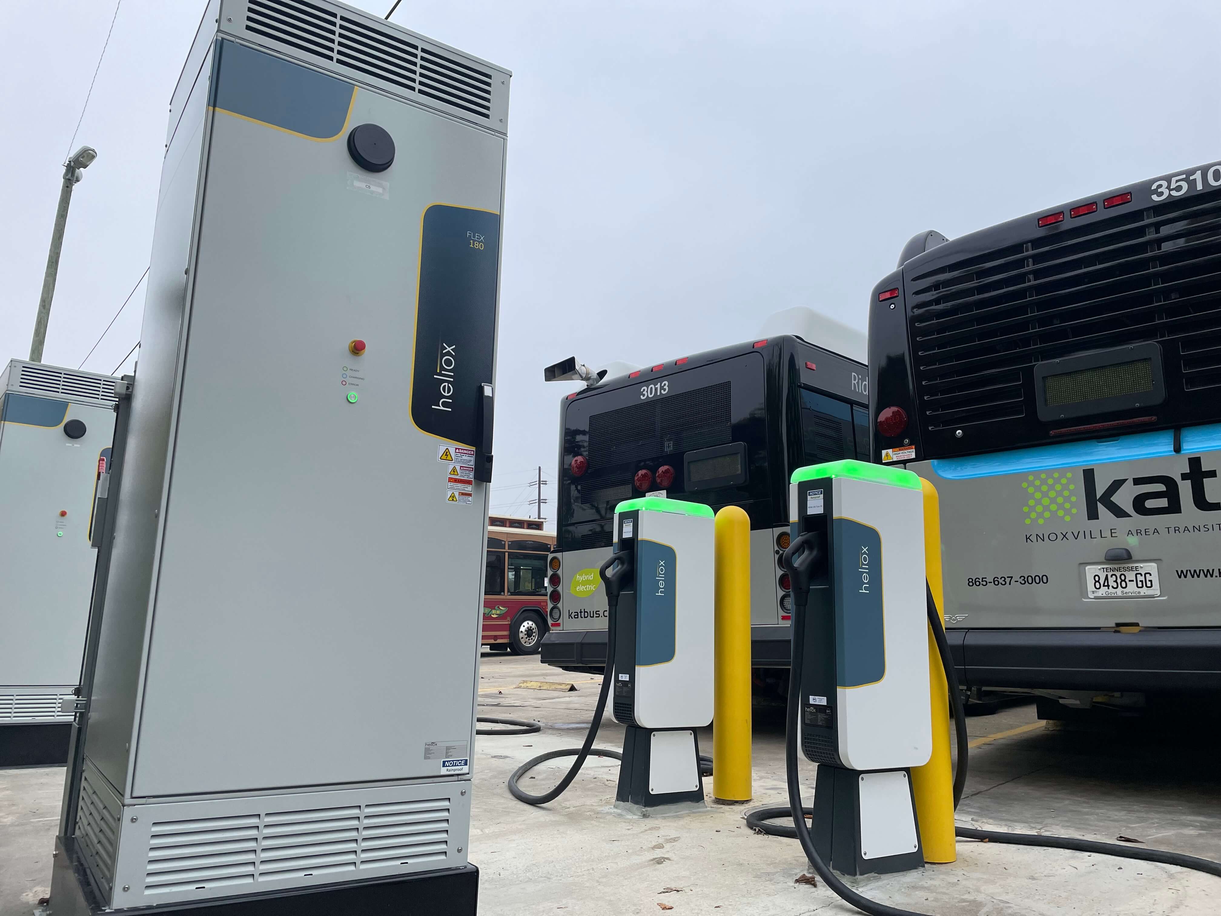 Knoxville Area Transit Selects Heliox’s 180kW Flex Charger to Power New Fleet of Electric Buses