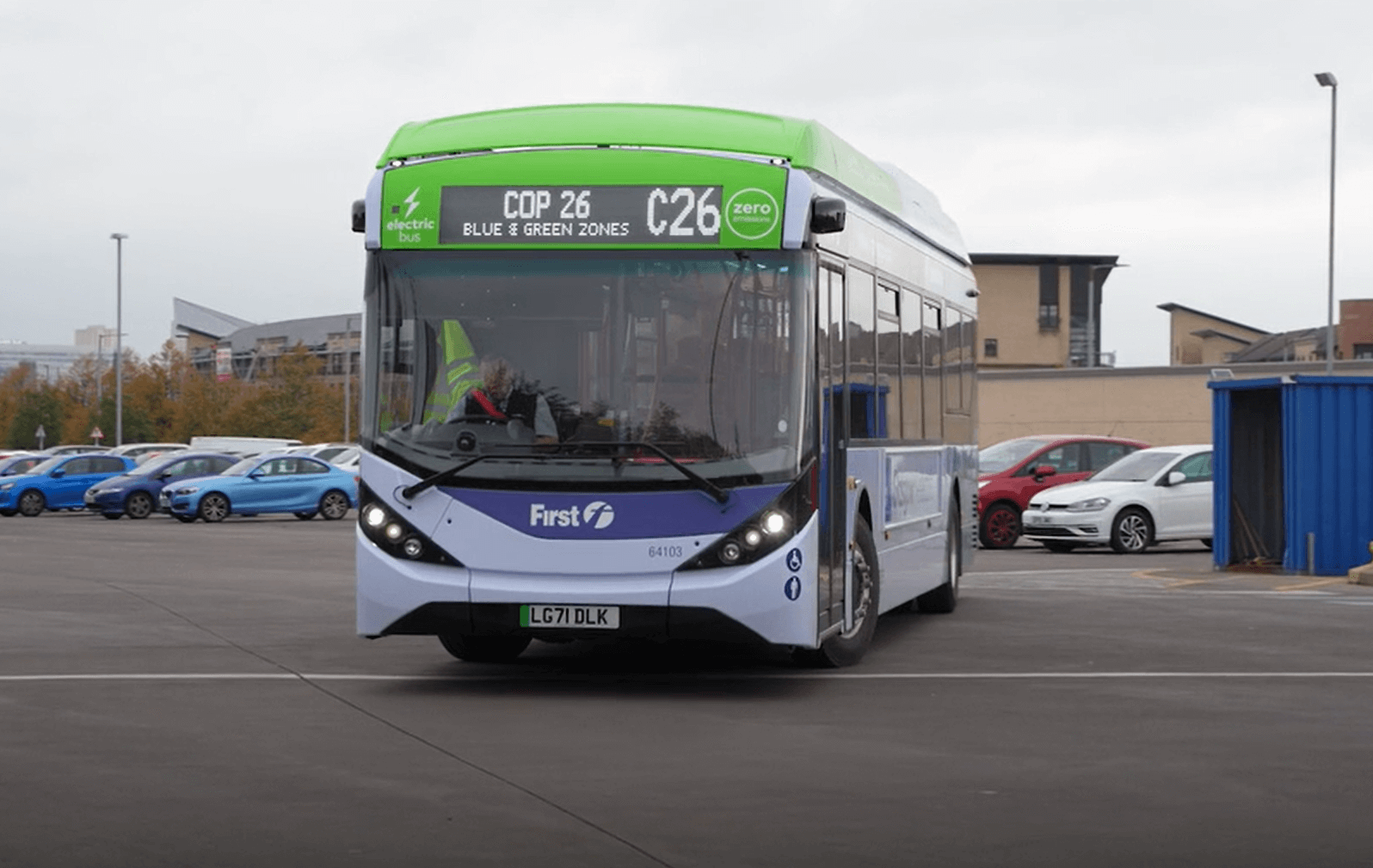 Heliox & First Bus Transport Delegates to COP 26