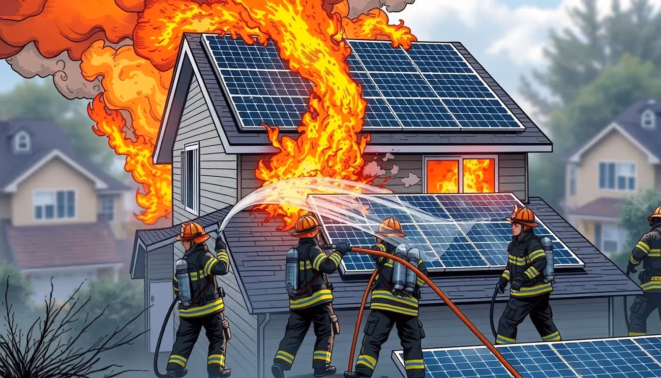 Sicherheit Photovoltaikanlagen during emergency interventions by firefighters