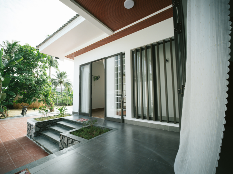 Contempary Filipino House Design bungalow outdoor sliding door design