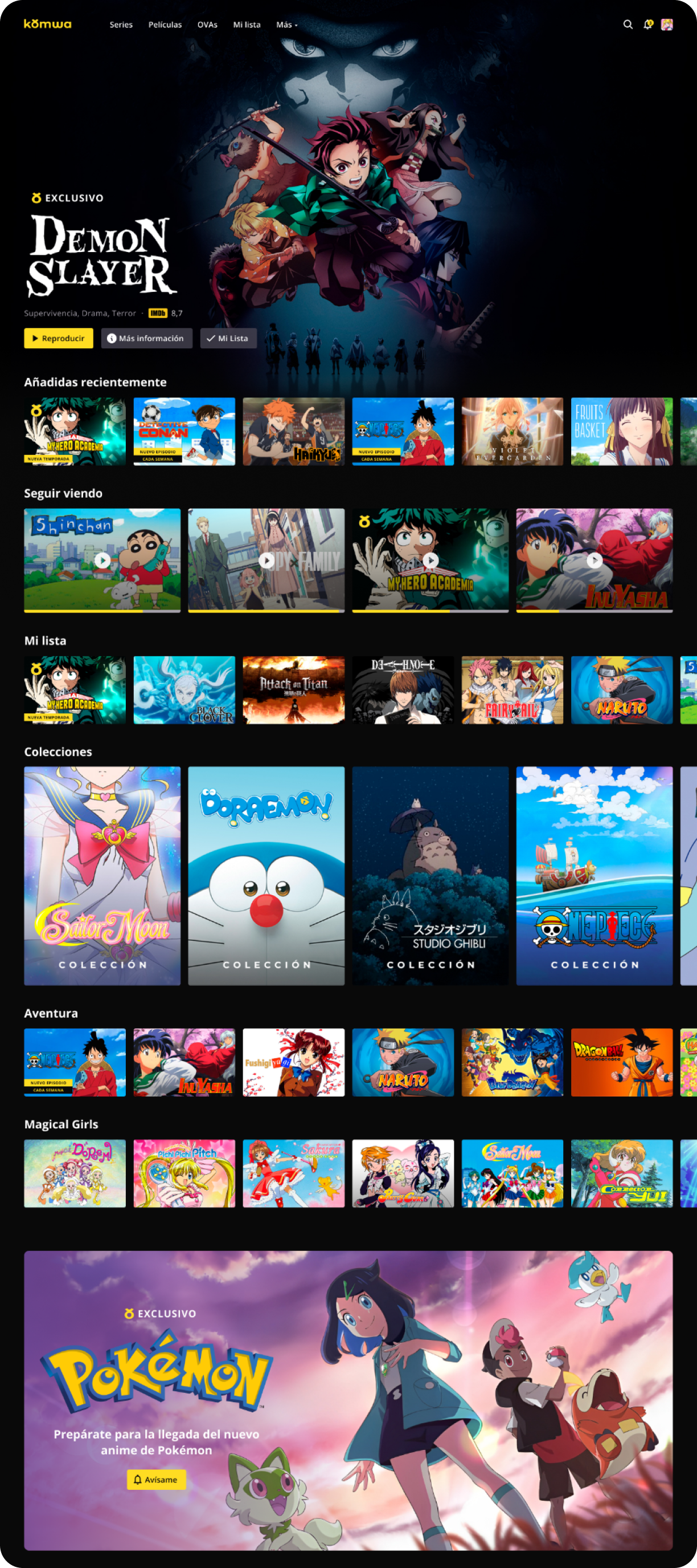 Komwa Homepage Design