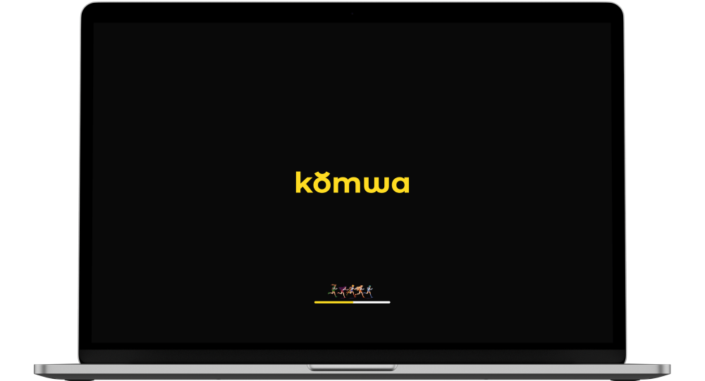 Komwa loader design mockup