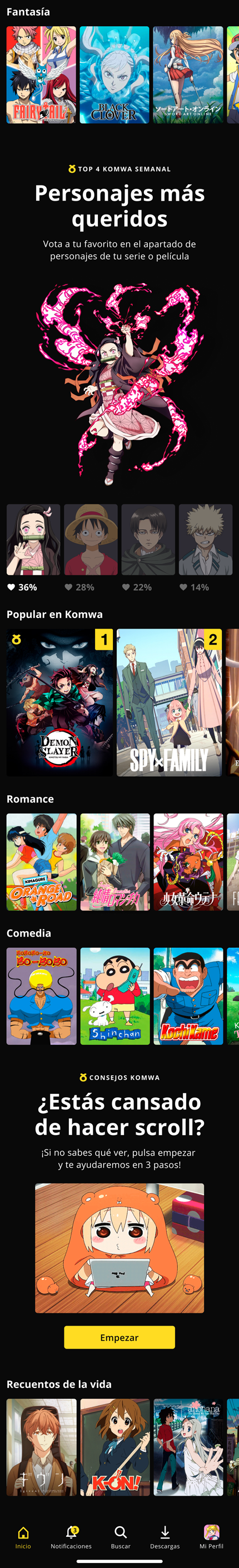 Komwa Homepage Mobile design part 2