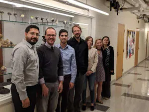 The LabXchange team with Amgen Foundation President, Eduardo Cetlin.