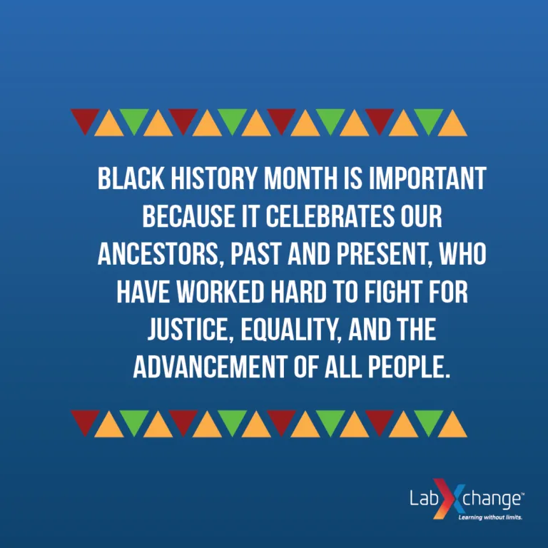 Black History Month is important because it celebrates our ancestors, past and present, who have worked hard to fight for justice, equality, and the advancement of all people.