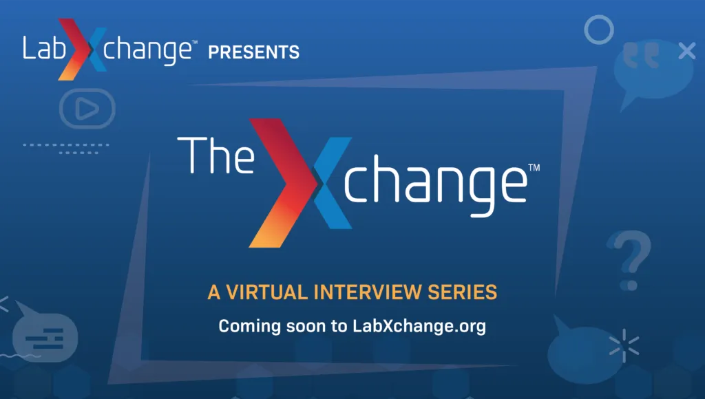 Graphic announcing the Xchange Interview Series|||