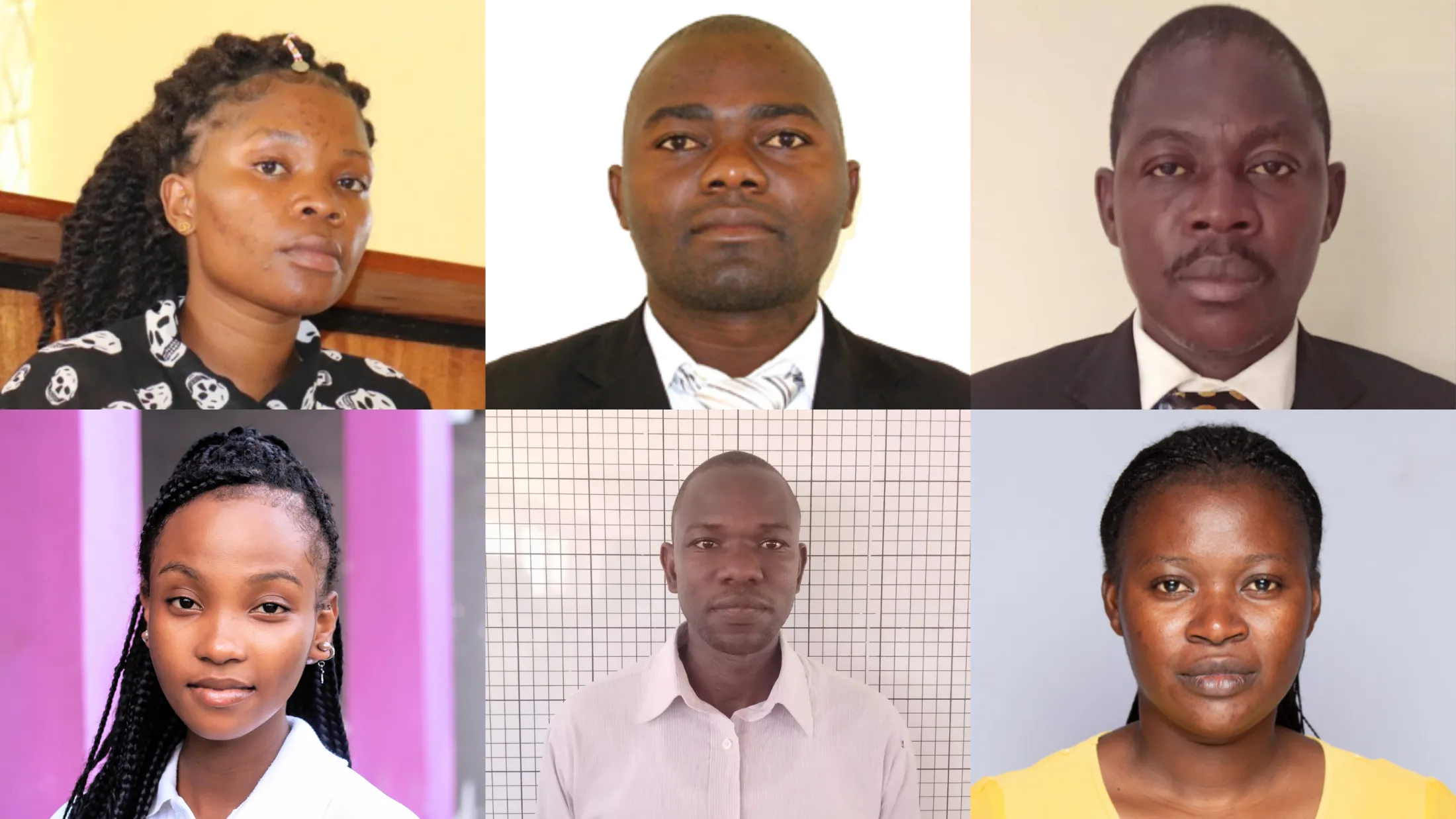 A collage of pictures of six of the teacher ambassadors.