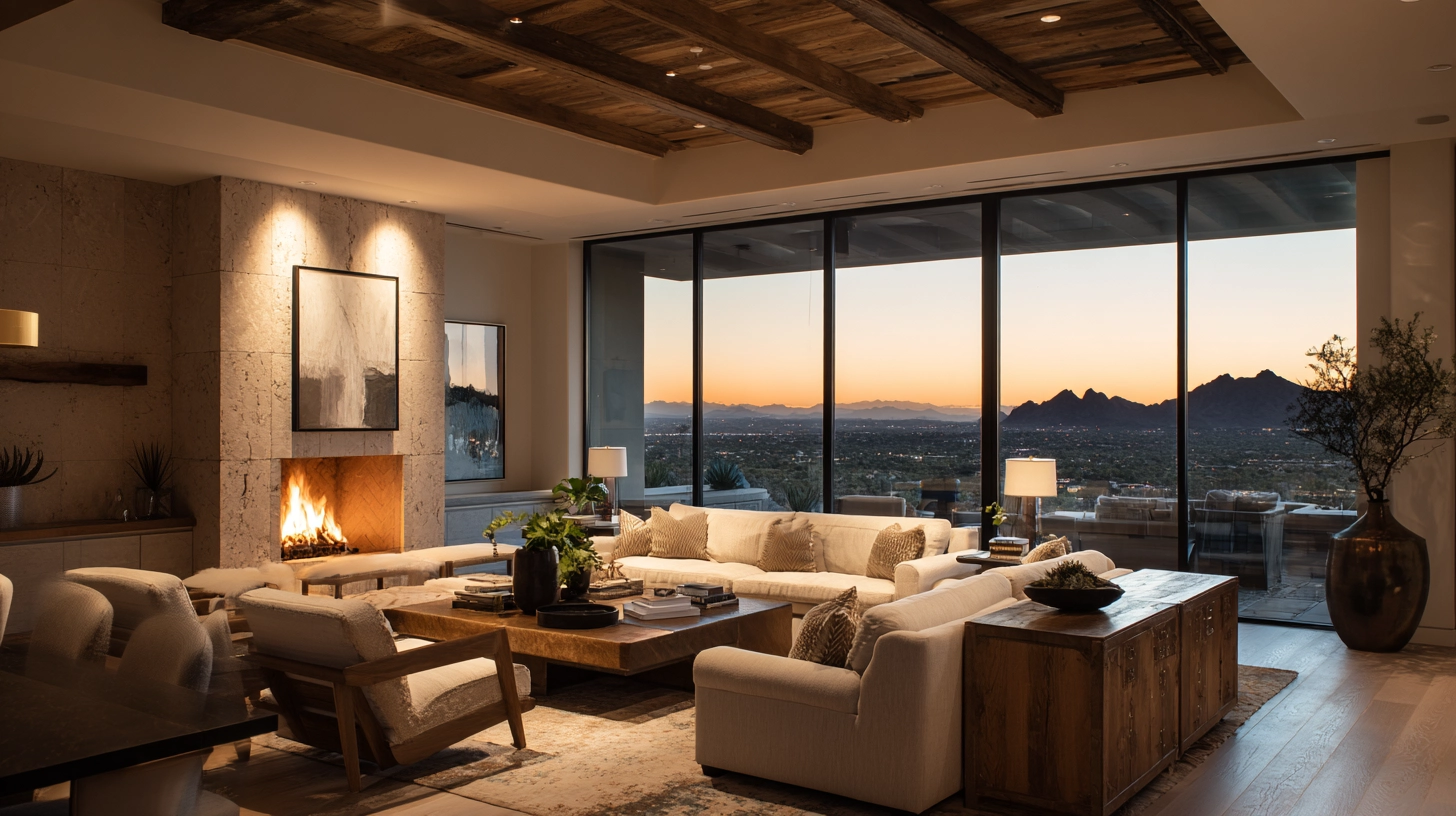 Lighting Layers That Transform Arizona Living Rooms After Sunset