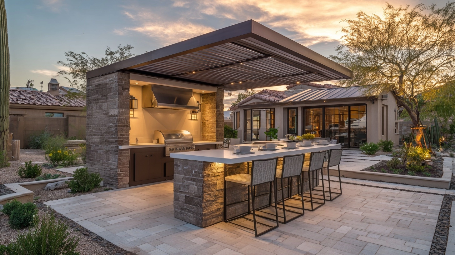 Outdoor Kitchens: Designs That Work in Phoenix Winters