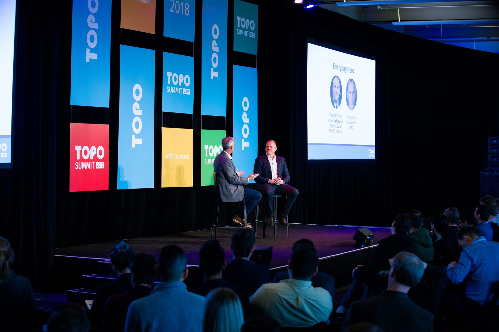 Impact corporate keynote staging at Pier 27